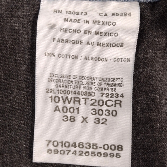 Wrangler Retro Disstres Denim Blue Shorts Size (38) - Picture 4 of 12